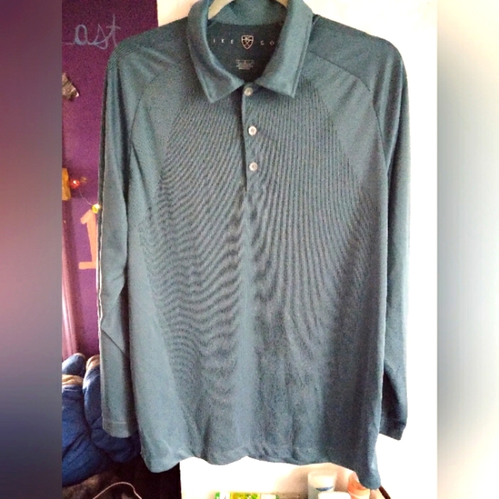 Nike Golf Men's Long Sleeved Collared Golf Shirt